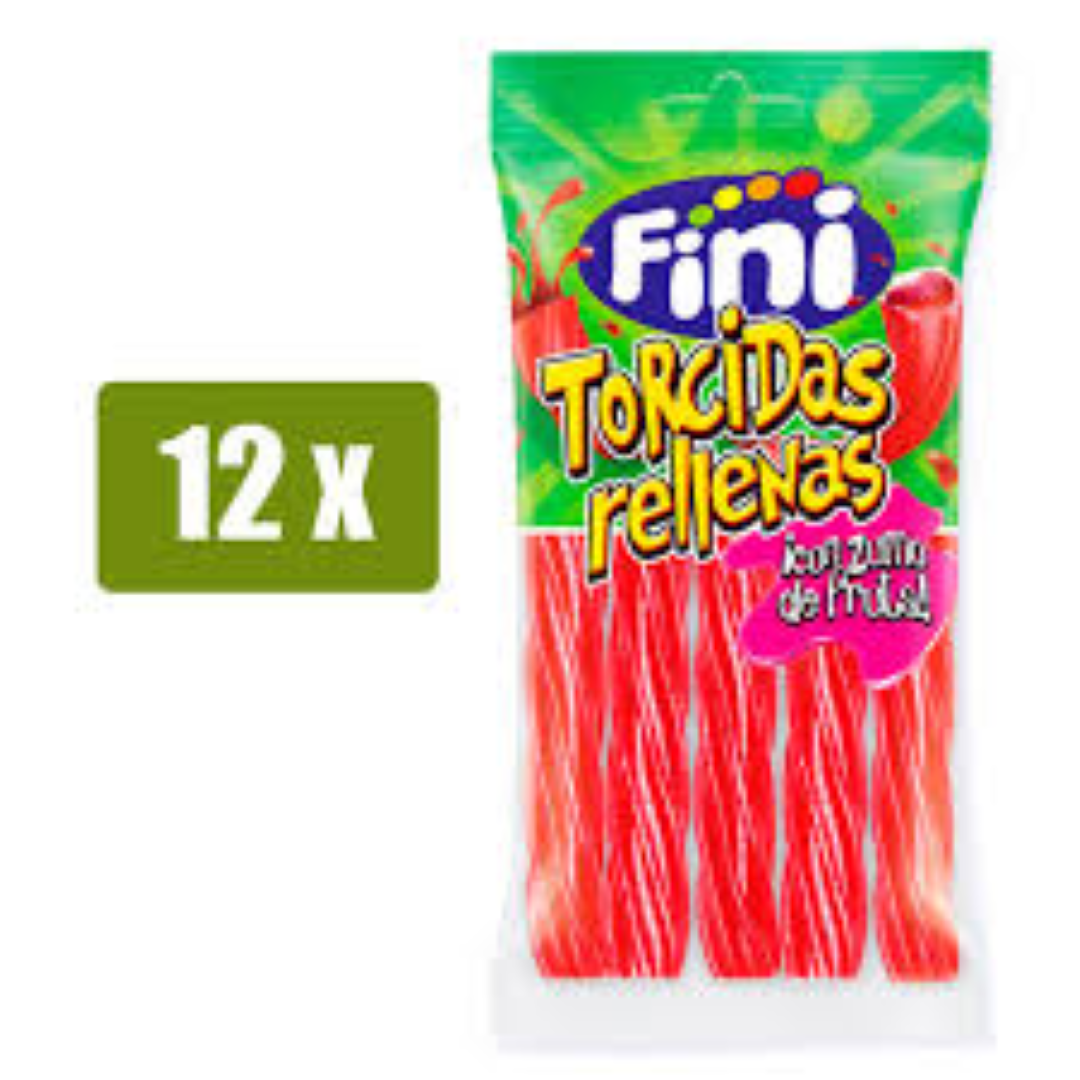 FINI TORCIDAS RELLENAS FRESA 140G